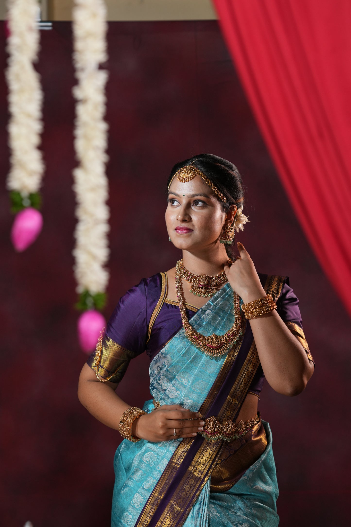 KANCHIPURAM PURE BRIDAL SILK SAREE