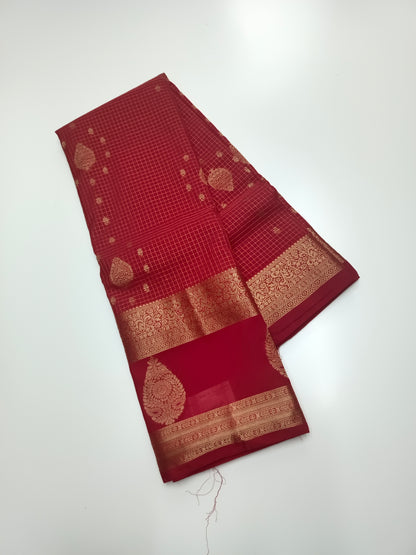 FANCY SEMI CREPE SILK SAREE