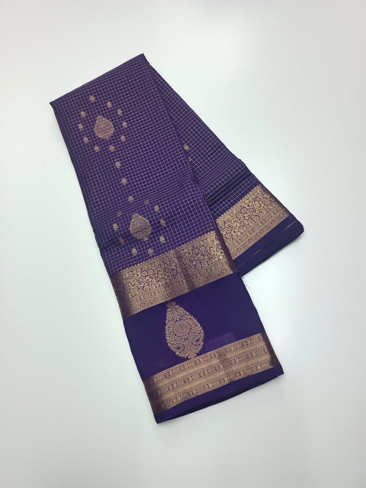 FANCY SEMI CREPE SILK SAREE