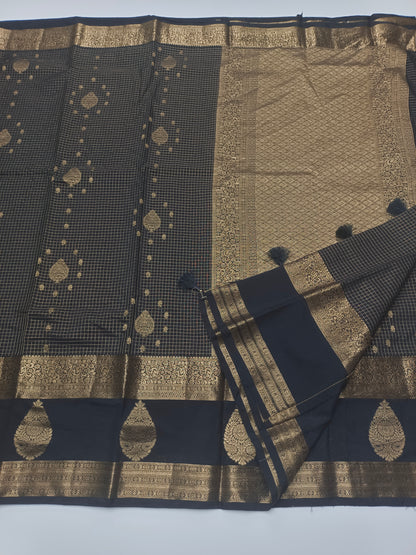 FANCY SEMI CREPE SILK SAREE