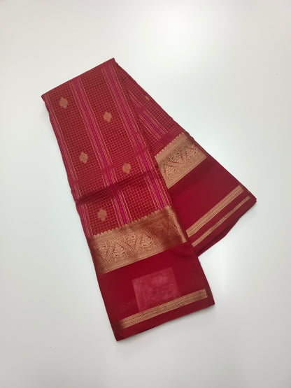 FANCY SEMI CREPE SILK SAREE