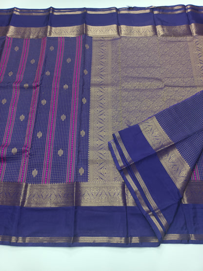 FANCY SEMI CREPE SILK SAREE