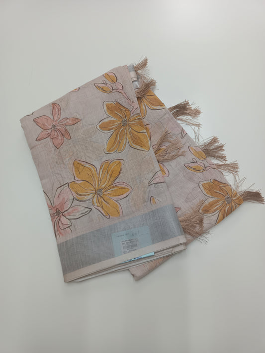 FANCY LENIN COTTON SAREE
