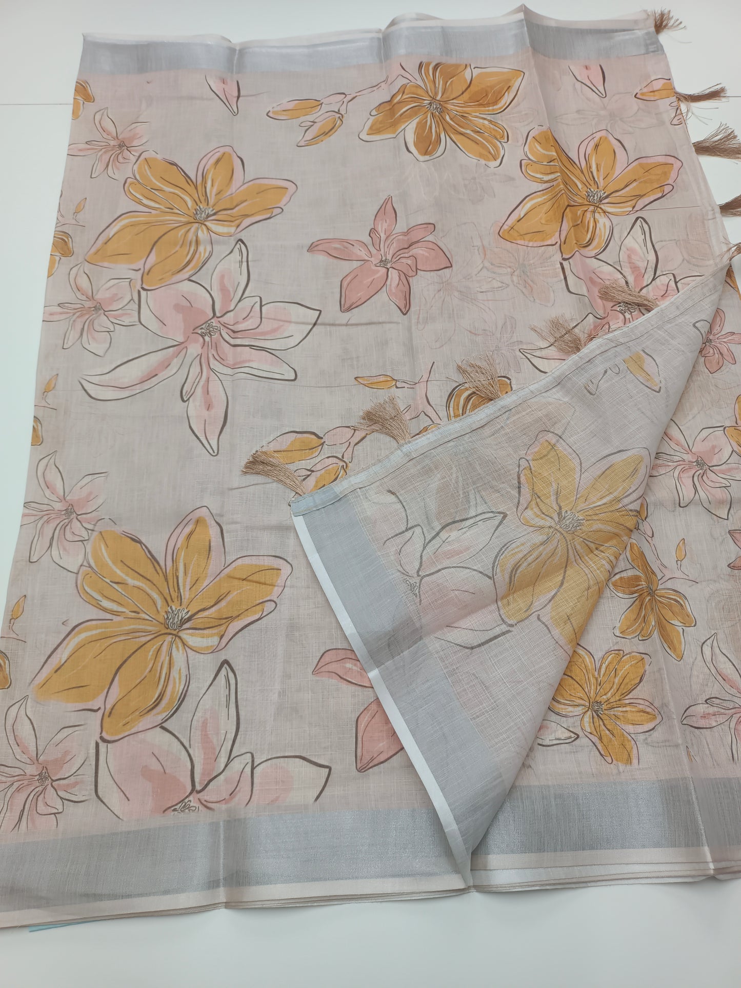 FANCY LENIN COTTON SAREE