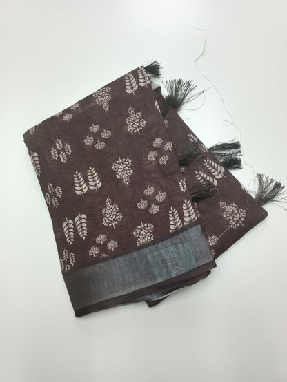 FANCY LENIN COTTON SAREE