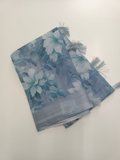 FANCY LENIN COTTON SAREE