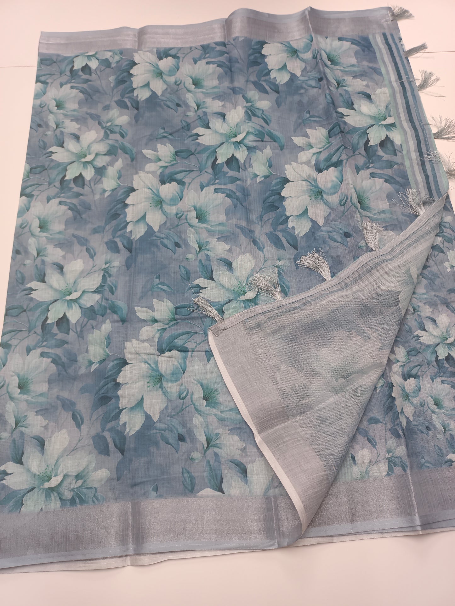 FANCY LENIN COTTON SAREE