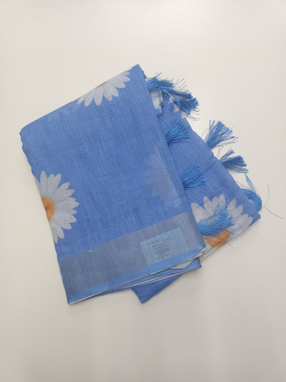 FANCY LENIN COTTON SAREE