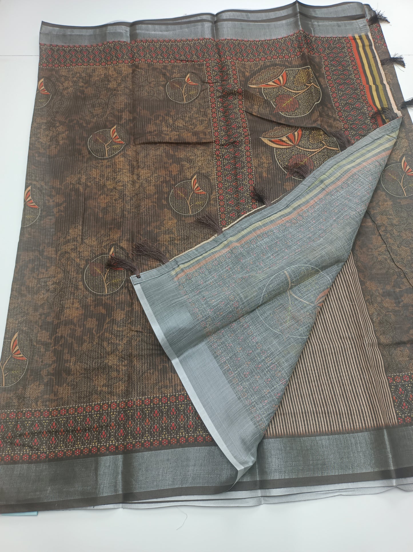FANCY LENIN COTTON SAREE