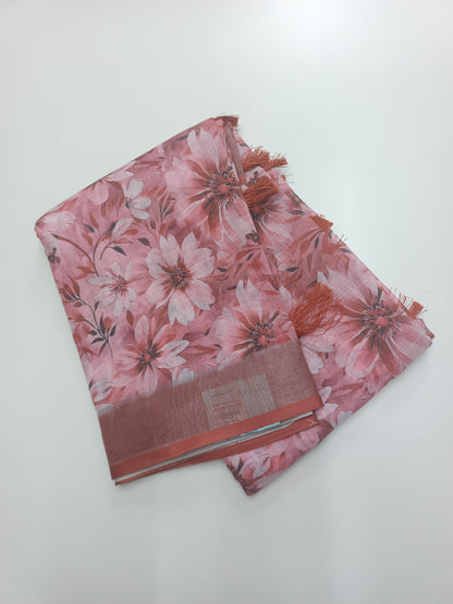 FANCY LENIN COTTON SAREE