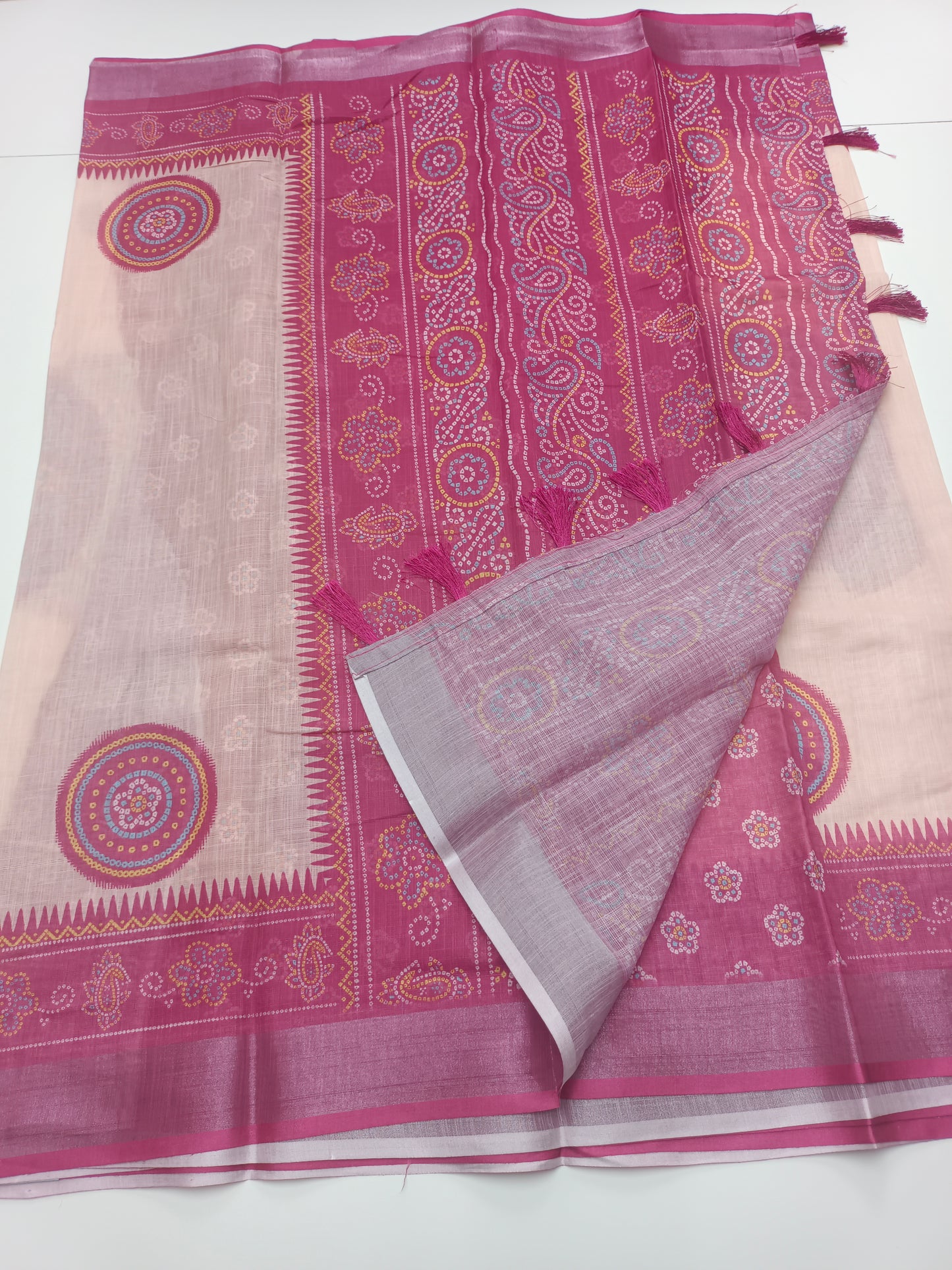 FANCY LENIN COTTON SAREE