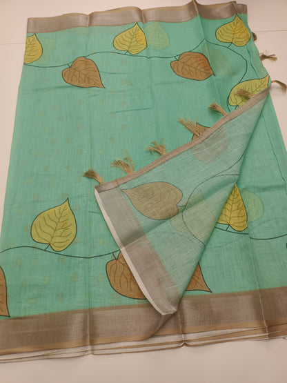 FANCY LENIN COTTON SAREE