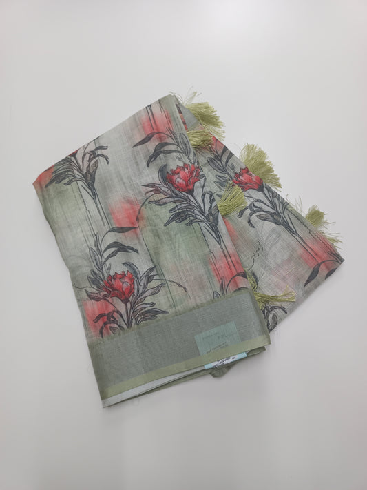 FANCY LENIN COTTON SAREE