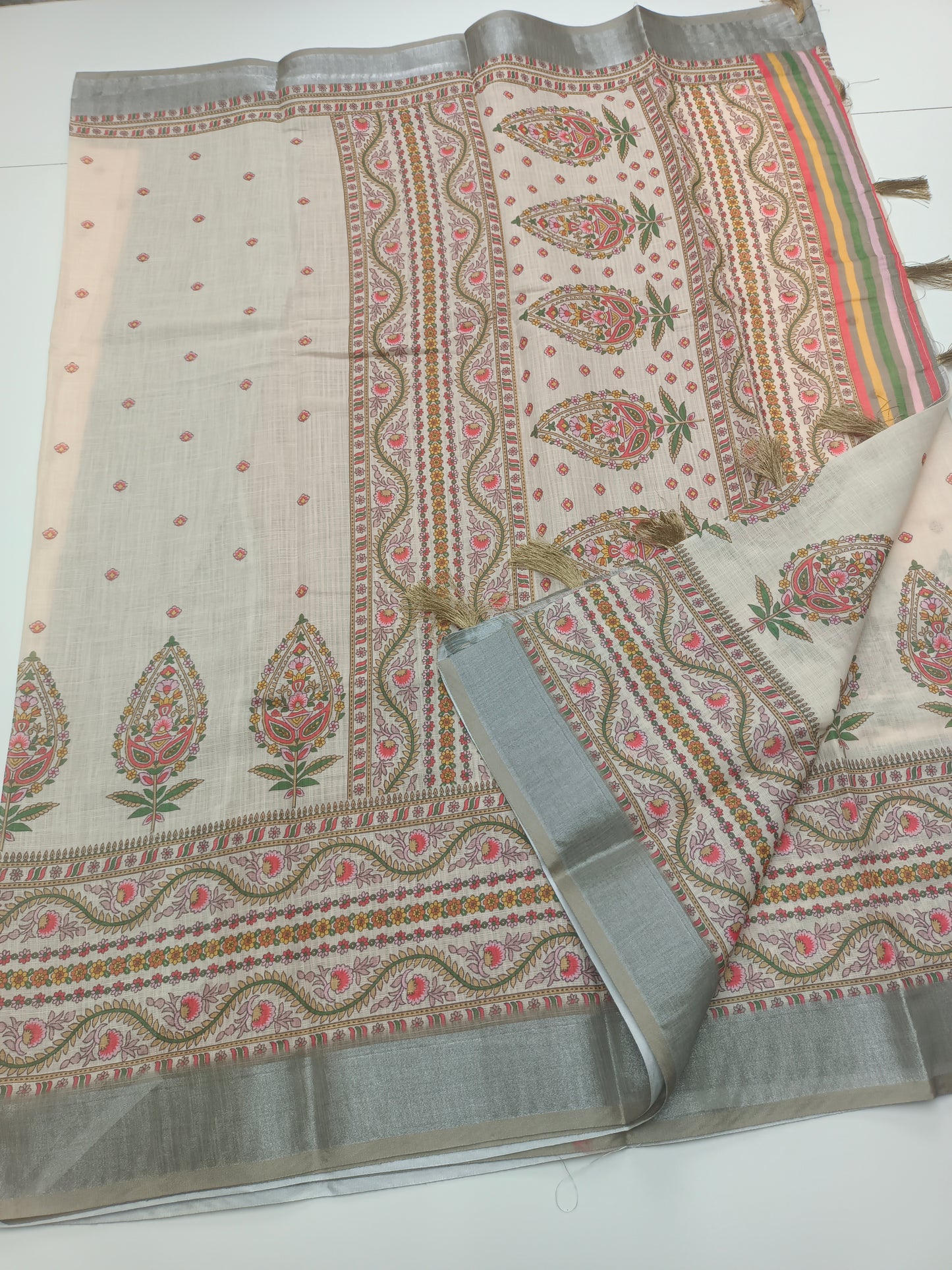 FANCY LENIN COTTON SAREE