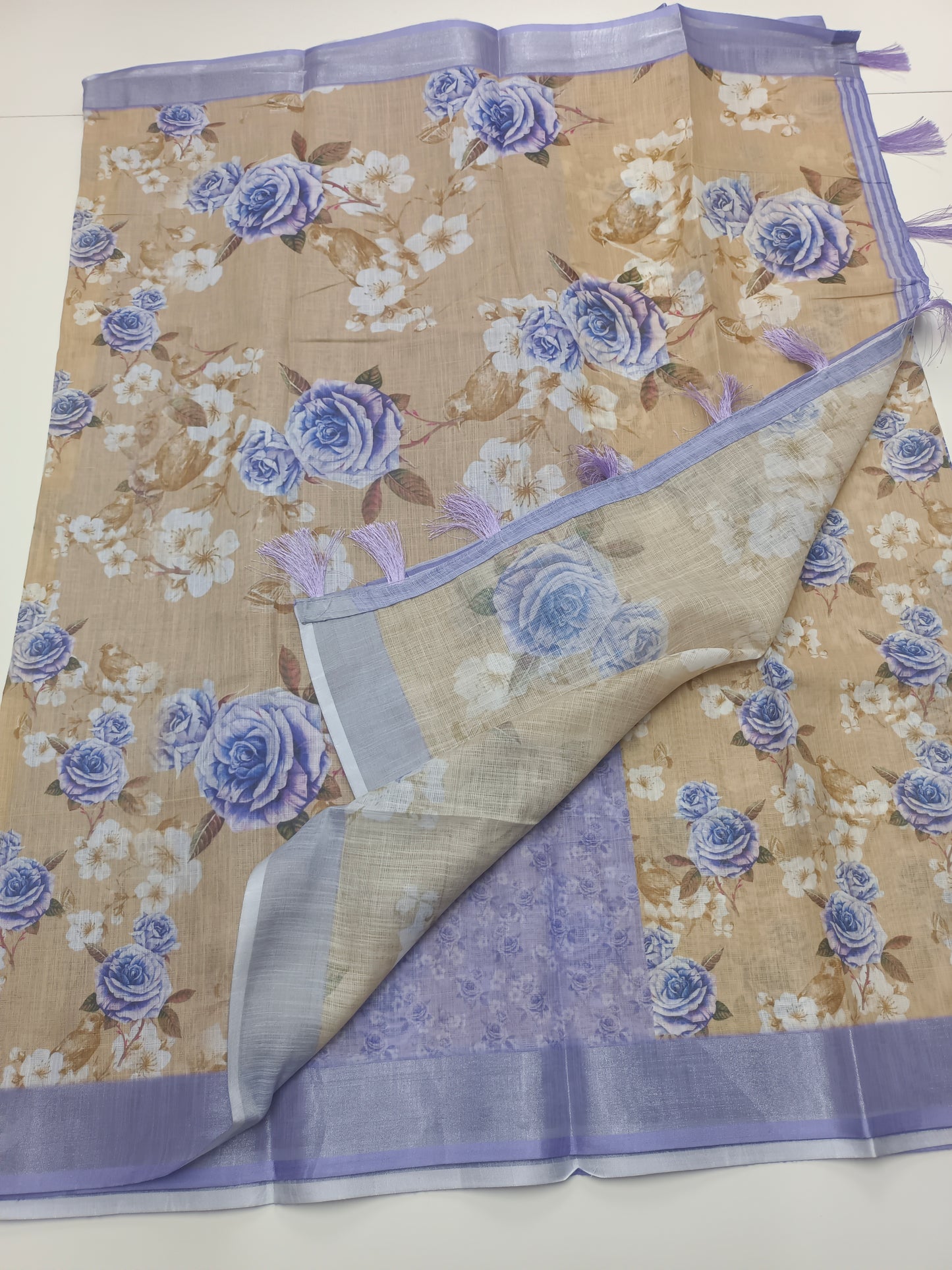 FANCY LENIN COTTON SAREE