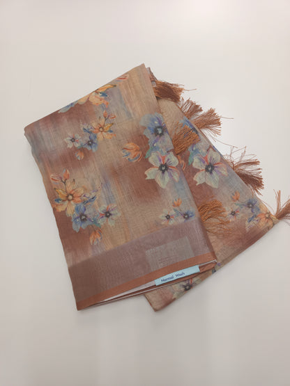 FANCY LENIN COTTON SAREE