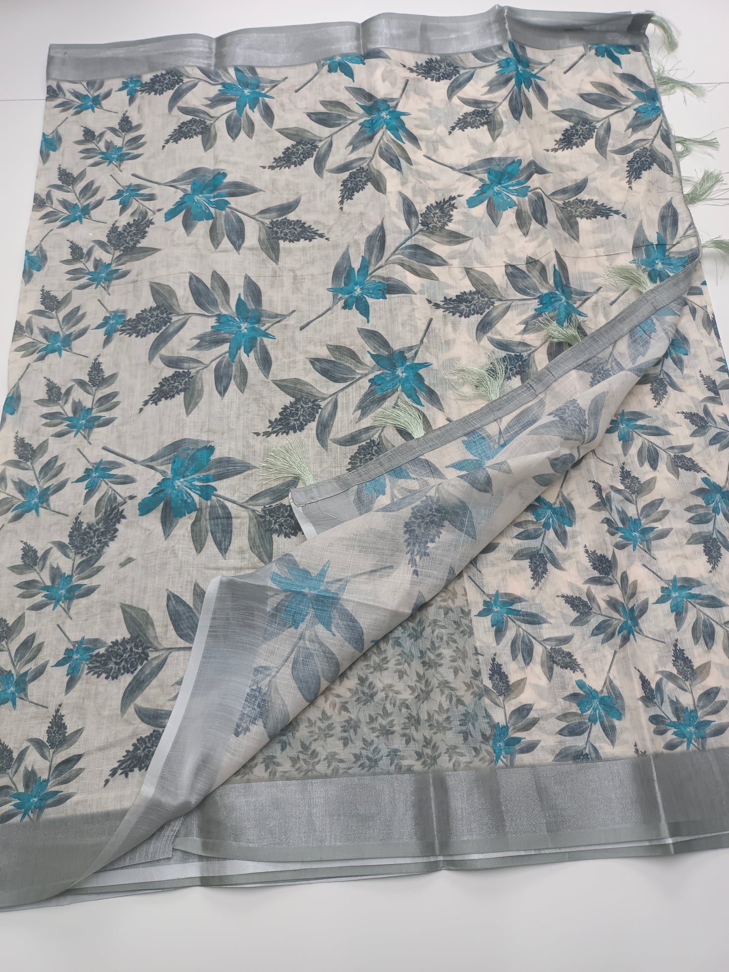 FANCY LENIN COTTON SAREE