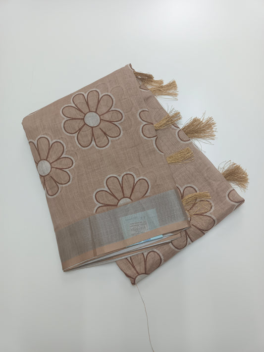 FANCY LENIN COTTON SAREE