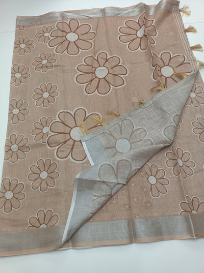 FANCY LENIN COTTON SAREE