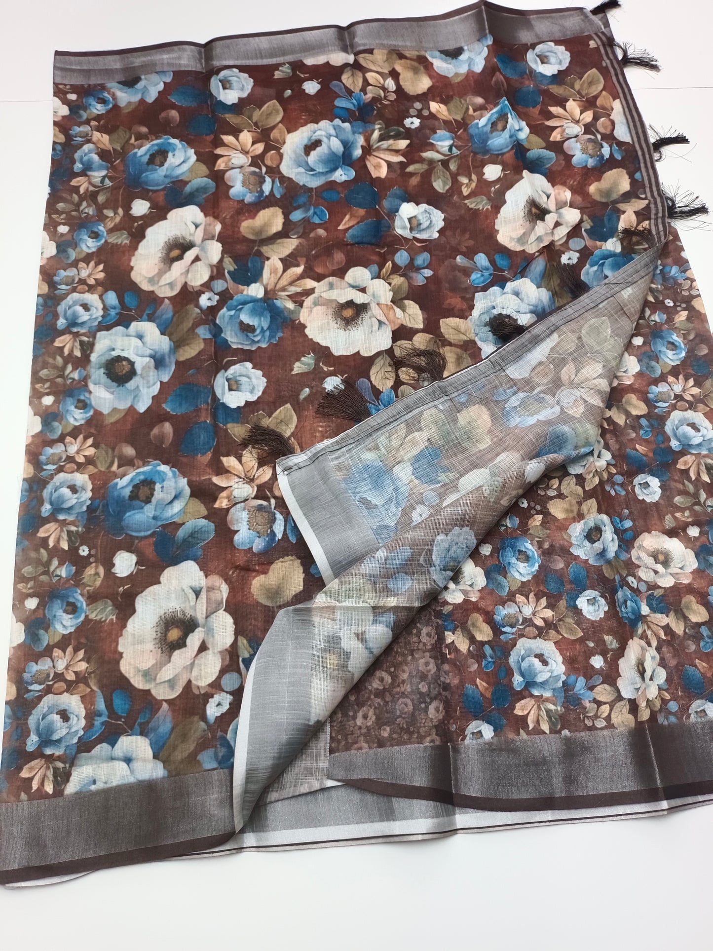 FANCY LENIN COTTON SAREE