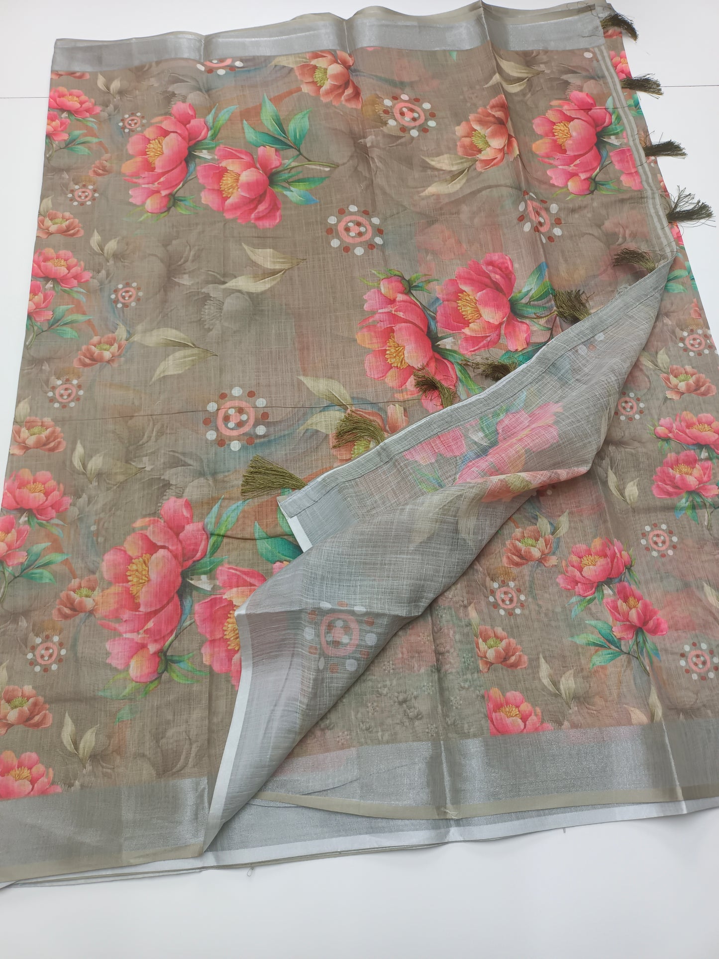 FANCY LENIN COTTON SAREE