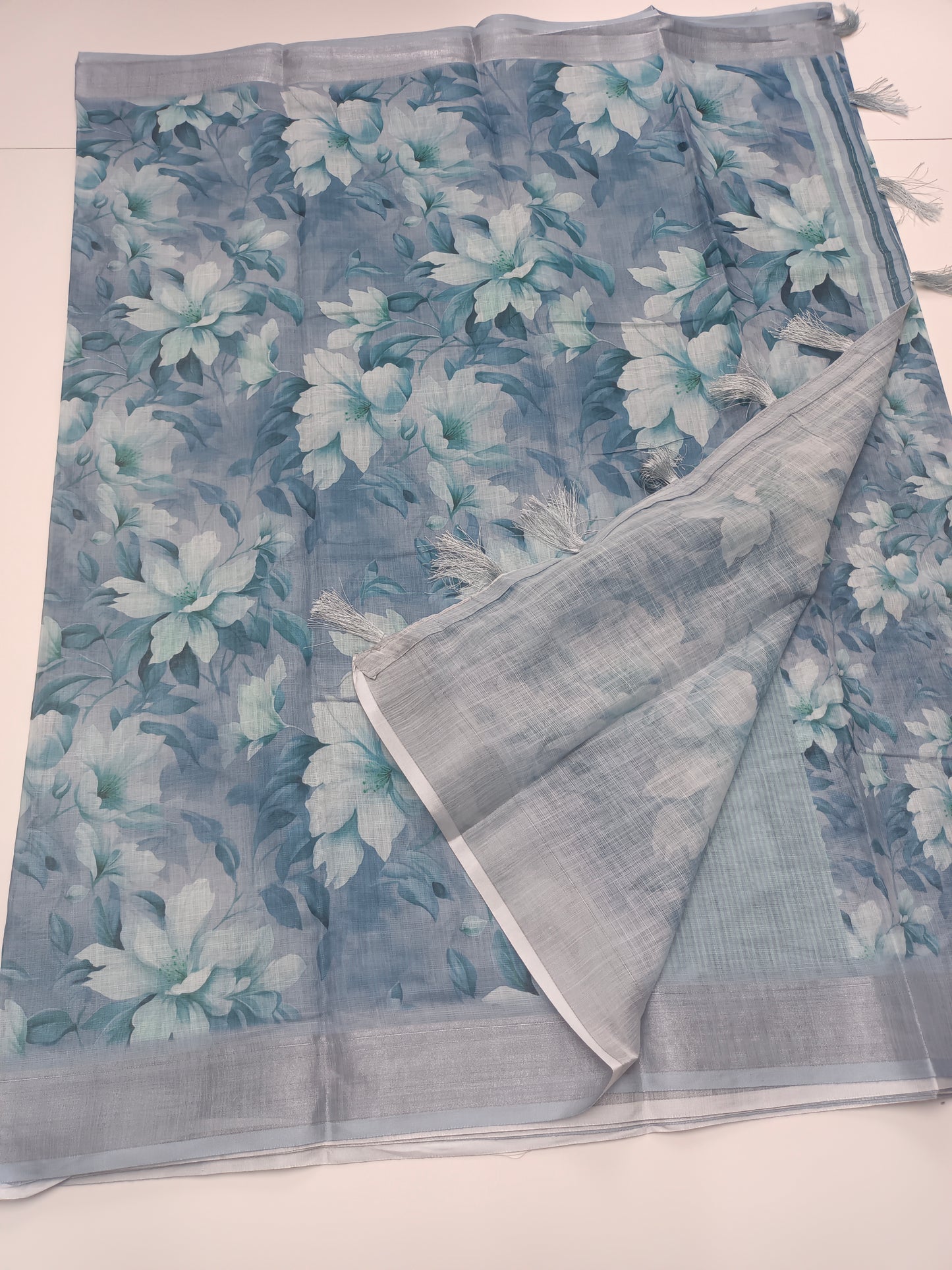 FANCY LENIN COTTON SAREE