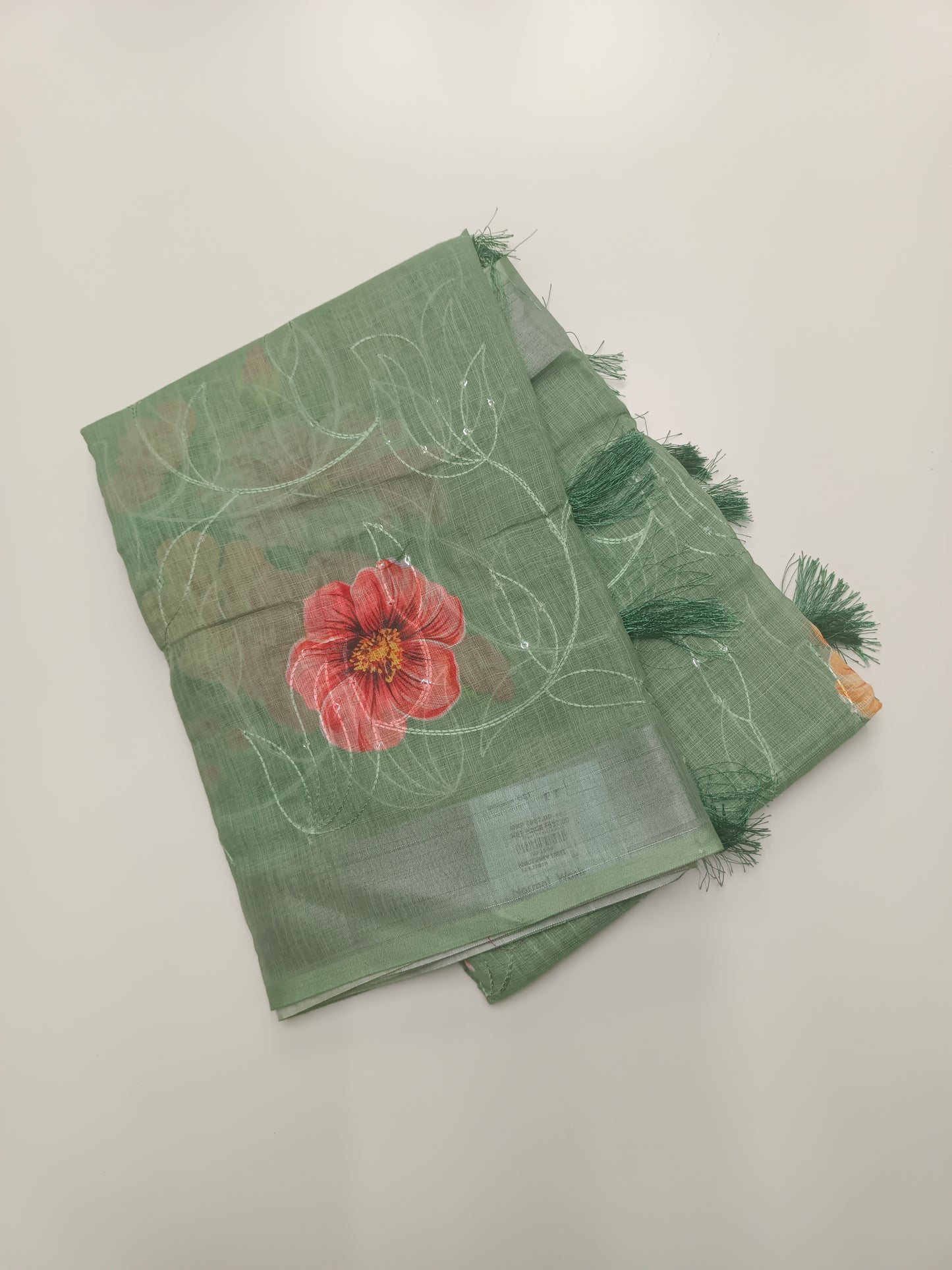 FANCY LENIN COTTON SAREE