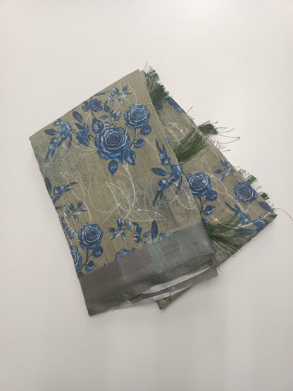 FANCY LENIN COTTON SAREE