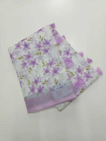 FANCY LENIN COTTON SAREE