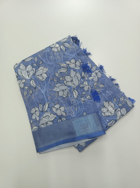 FANCY LENIN COTTON SAREE