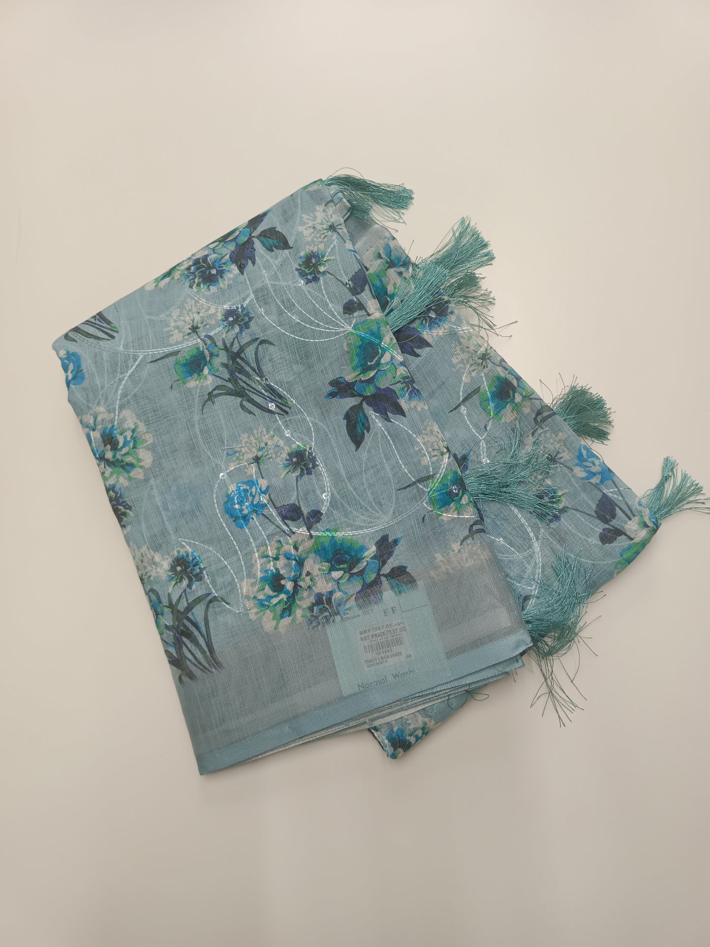 FANCY LENIN COTTON SAREE
