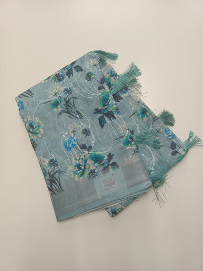 FANCY LENIN COTTON SAREE