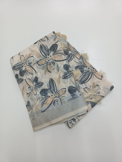FANCY LENIN COTTON SAREE