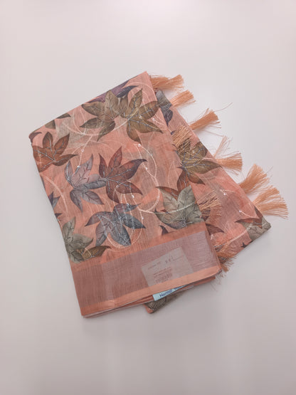 FANCY LENIN COTTON SAREE