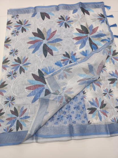FANCY LENIN COTTON SAREE