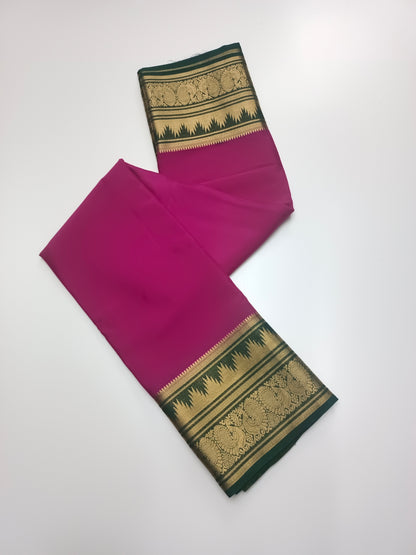 SEMI CREPE SILK SAREE (STAIN PROOF )