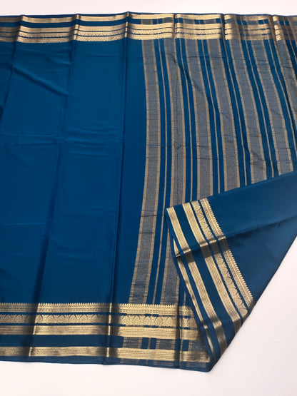 SEMI CREPE SILK SAREE (STAIN PROOF )