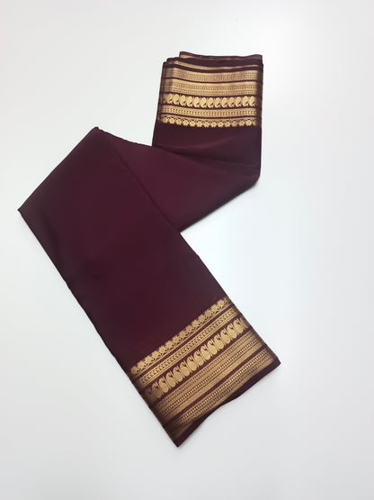 SEMI CREPE SILK SAREE (STAIN PROOF )