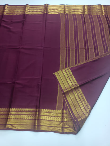 SEMI CREPE SILK SAREE (STAIN PROOF )