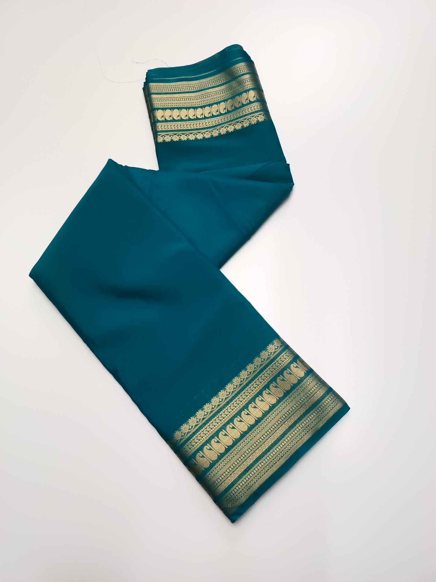 SEMI CREPE SILK SAREE (STAIN PROOF )