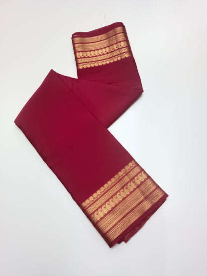 SEMI CREPE SILK SAREE (STAIN PROOF )