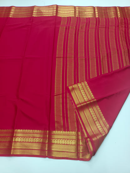 SEMI CREPE SILK SAREE (STAIN PROOF )