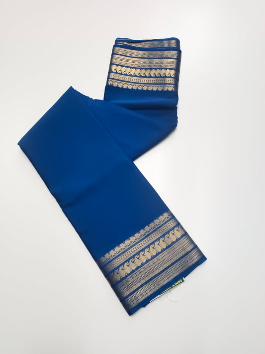 SEMI CREPE SILK SAREE (STAIN PROOF )