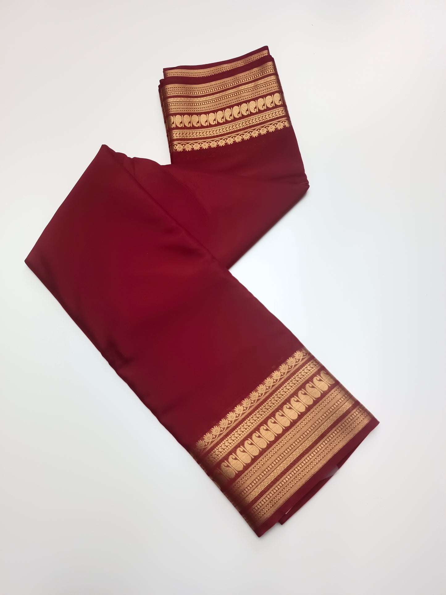 SEMI CREPE SILK SAREE (STAIN PROOF )