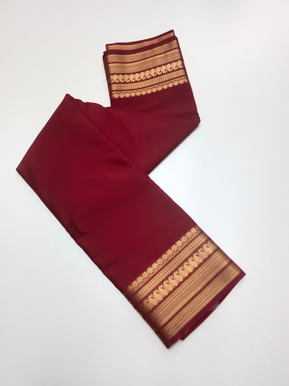 SEMI CREPE SILK SAREE (STAIN PROOF )
