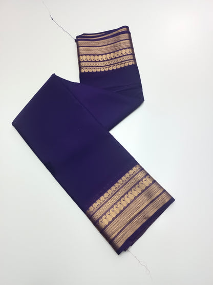 SEMI CREPE SILK SAREE (STAIN PROOF )