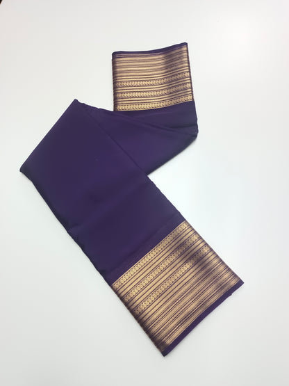 SEMI CREPE SILK SAREE (STAIN PROOF )