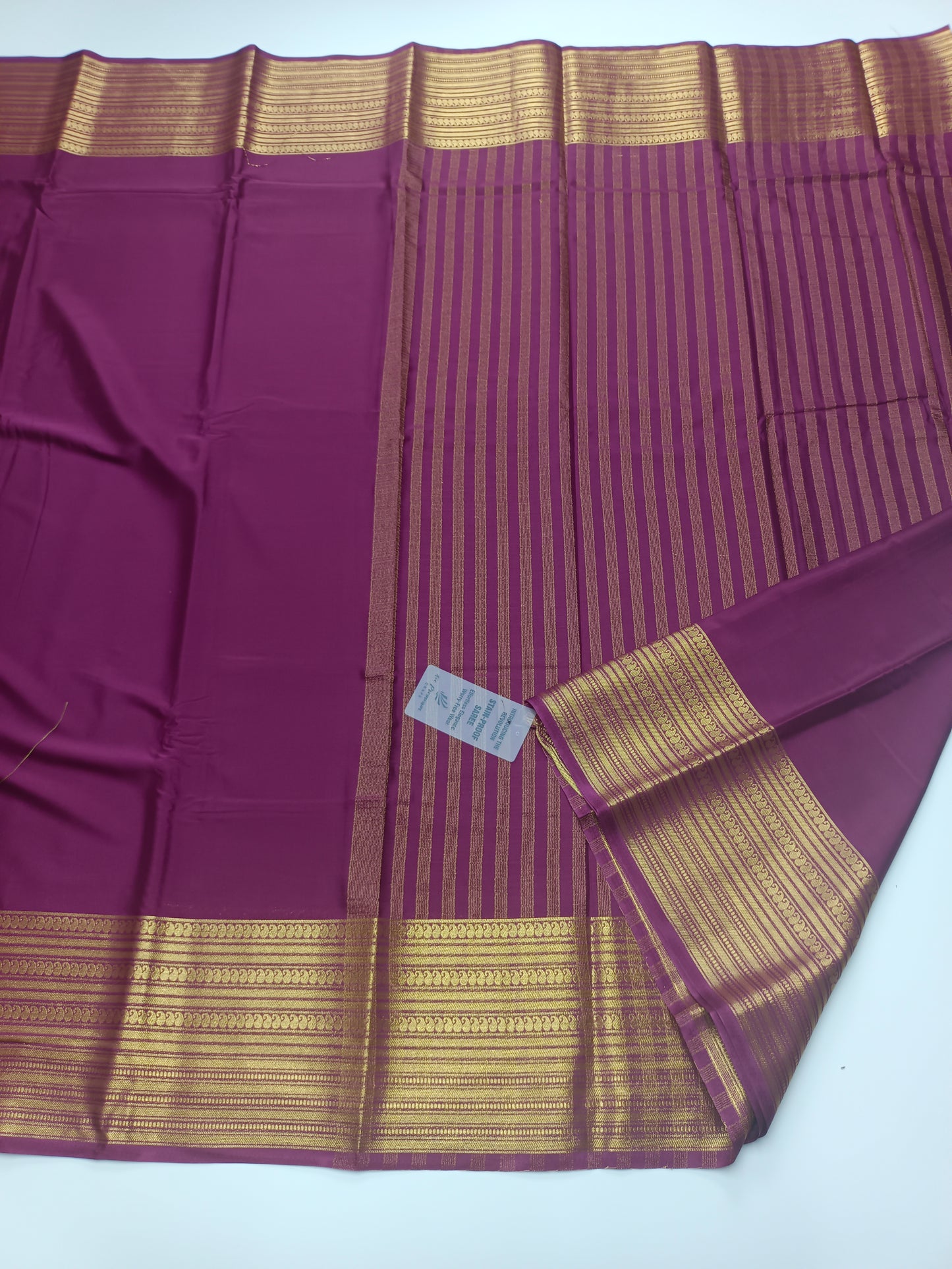 SEMI CREPE SILK SAREE (STAIN PROOF )