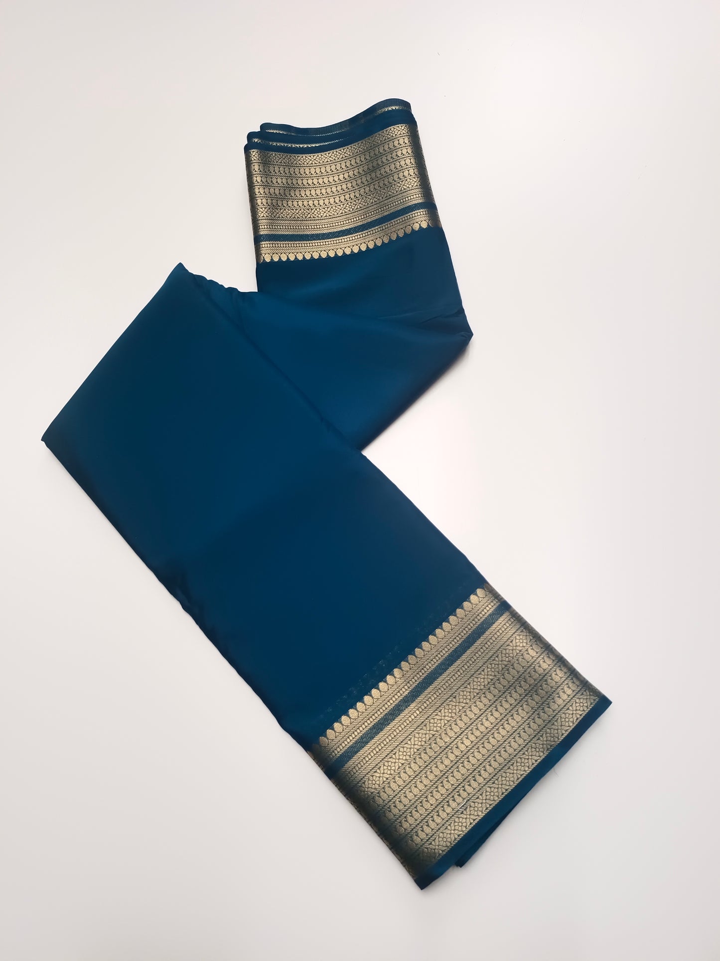 SEMI CREPE SILK SAREE (STAIN PROOF )