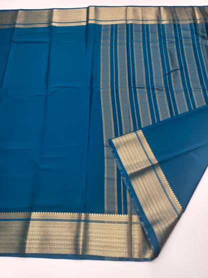 SEMI CREPE SILK SAREE (STAIN PROOF )